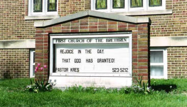 church sign